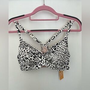 Kona Sol Leopard Bikini Top